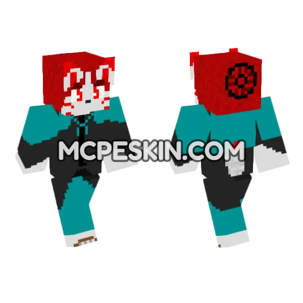 Red Hooded Figure, front and back
