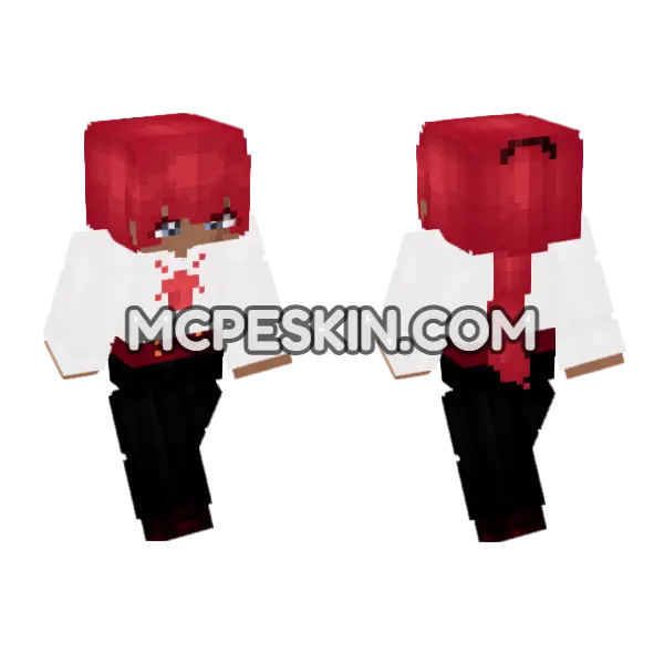 Red Hooded Figure, front and back