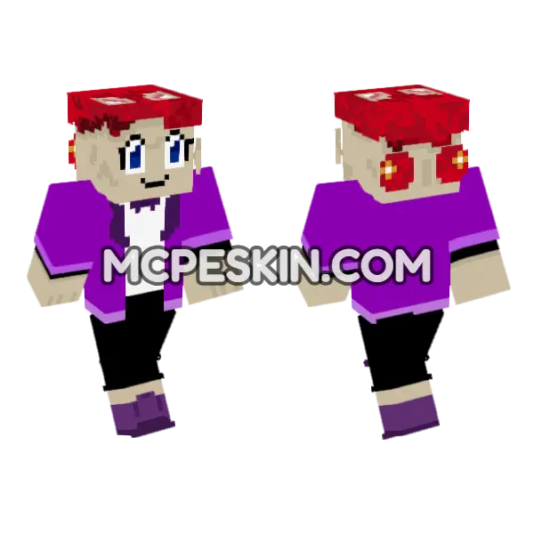 Red Hooded Figure, front and back