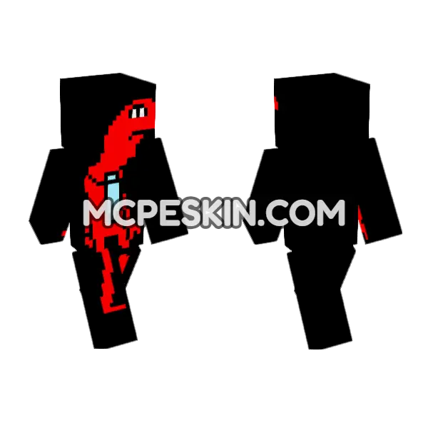 Red Imp Costume, front and back