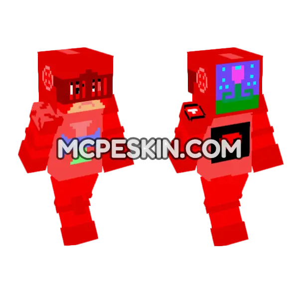 Red Knight Templar Armor, front and back