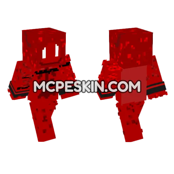 Red Monster Mask, front and back