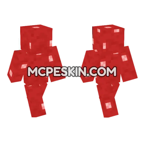 Red Mushroom Skin Minecraft Bedrock skin, front and back