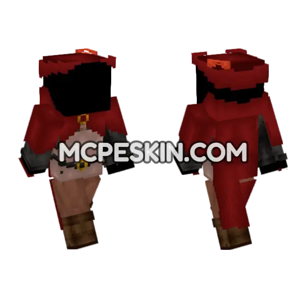 Red Prince With Cape Minecraft Bedrock skin, front and back