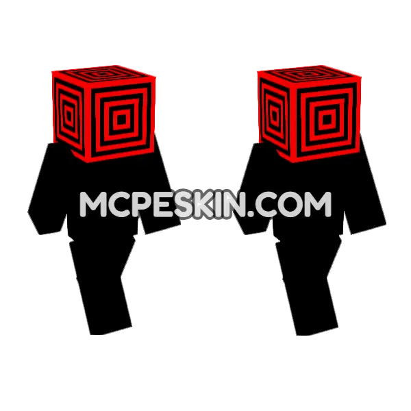 Red Square Pattern, front and back
