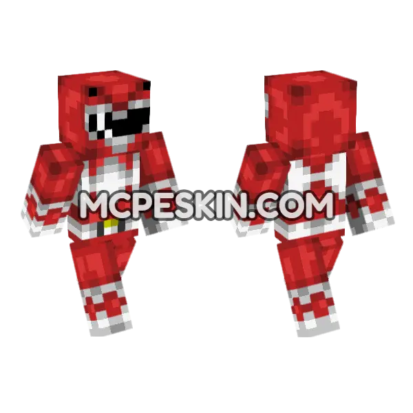 Red Train Skin Minecraft Bedrock skin, front and back