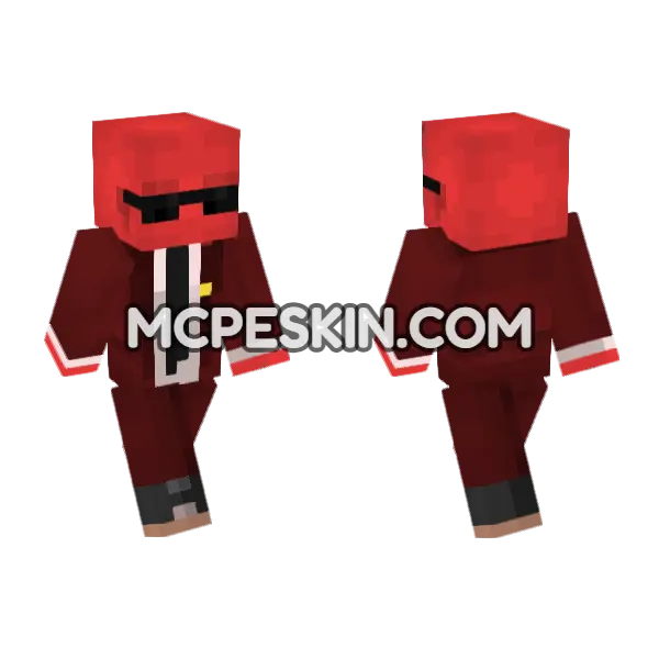 Reddoons Skin Minecraft Bedrock skin, front and back