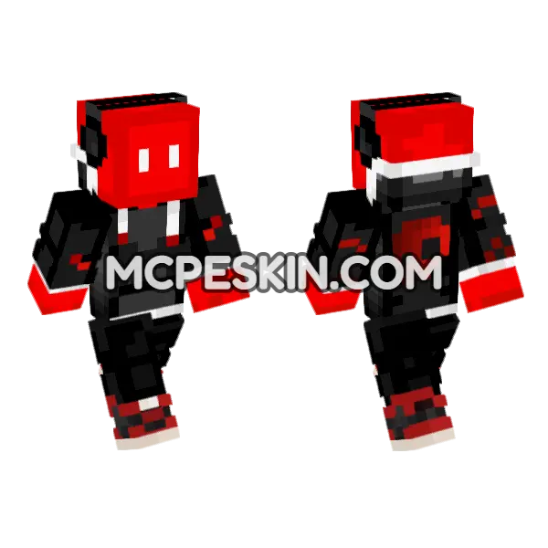 Reddoons Skin Minecraft Bedrock skin, front and back