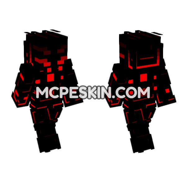 Reflux Skin Minecraft Bedrock skin, front and back