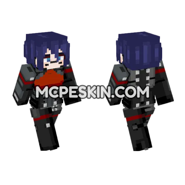 Remember Our Promise Elster Minecraft Bedrock skin, front and back