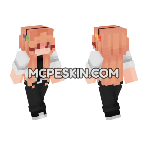 Reona Minecraft Bedrock skin, front and back