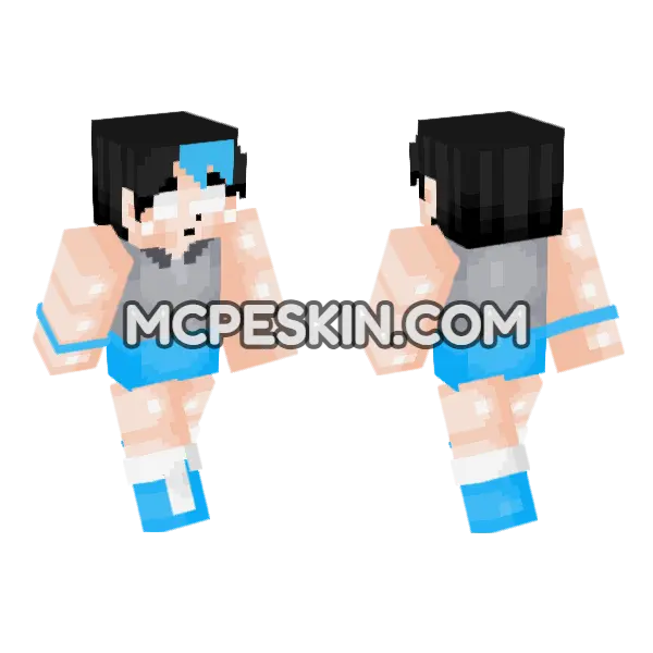 Requested Enrique Transform Minecraft Bedrock skin, front and back