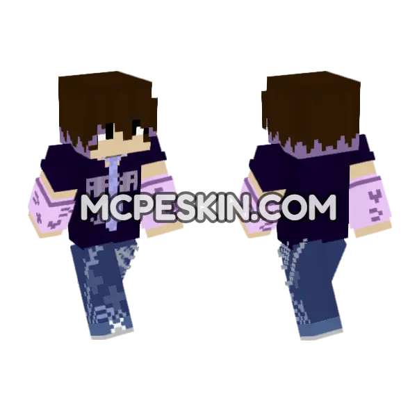 Requested Jay Minecraft Bedrock skin, front and back