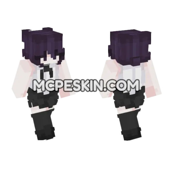 Reze Skin Minecraft Bedrock skin, front and back