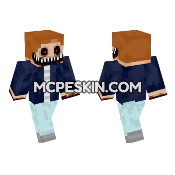 Rick Astley Exe Minecraft Bedrock skin, front and back