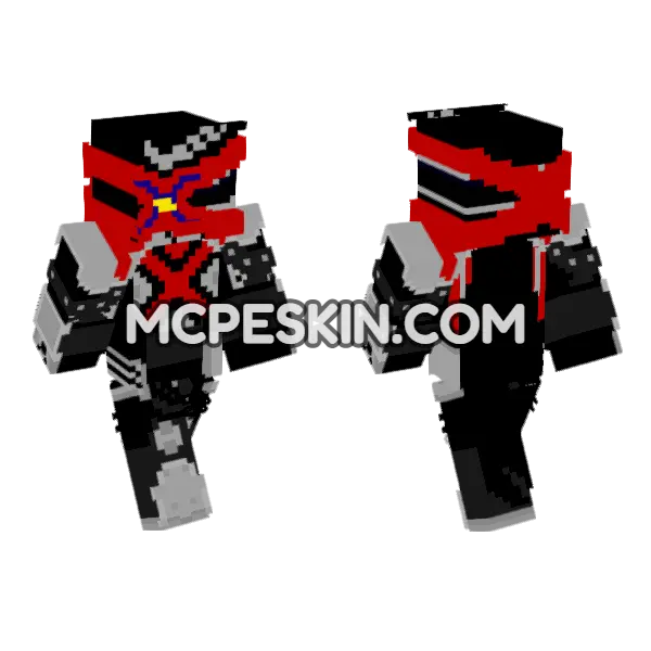 Ring Hunter Garyudo Minecraft Bedrock skin, front and back