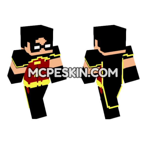 Robin Justi A Jovem Minecraft Bedrock skin, front and back