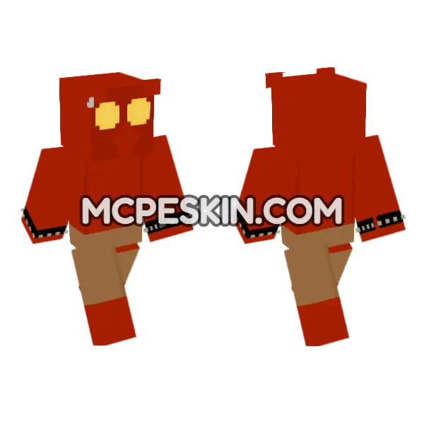 Roblox Doors Goblin Minecraft Bedrock skin, front and back