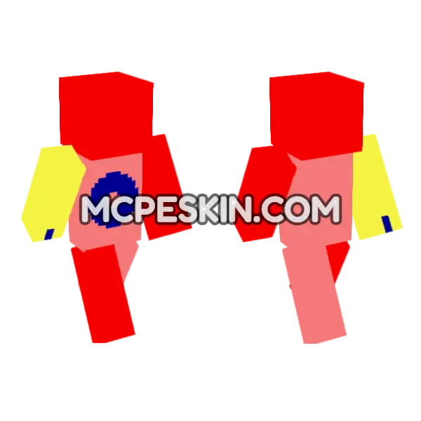 Roblox TDS Error Minecraft Bedrock skin, front and back