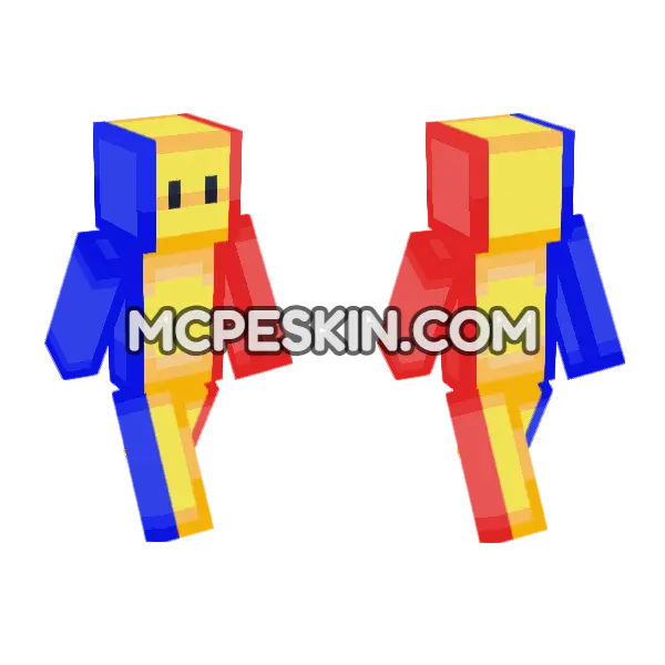 Romania Minecraft Bedrock skin, front and back