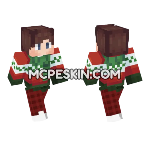 Ron With Sweater 3 Minecraft Bedrock skin, front and back