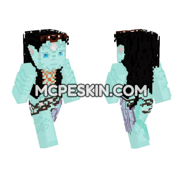 Ronal Avatar Way Water Minecraft Bedrock skin, front and back