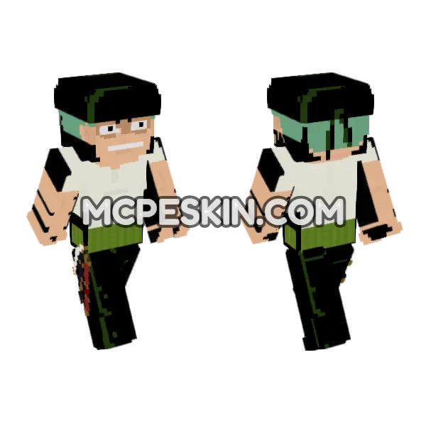 Roronoa Zoro Bandana, front and back