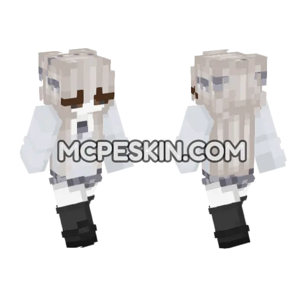 Rose Skin Minecraft Bedrock skin, front and back