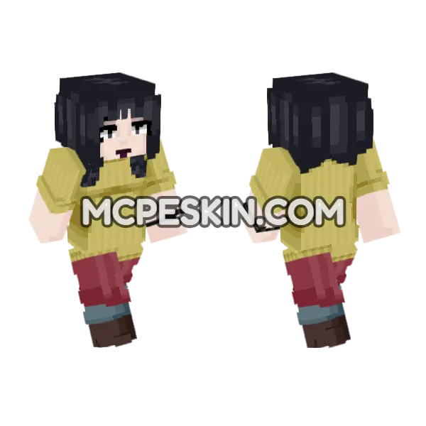 Rosemary Walten Grief Minecraft Bedrock skin, front and back
