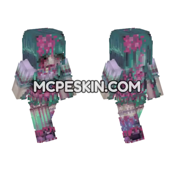 Rotten Fruit Minecraft Bedrock skin, front and back