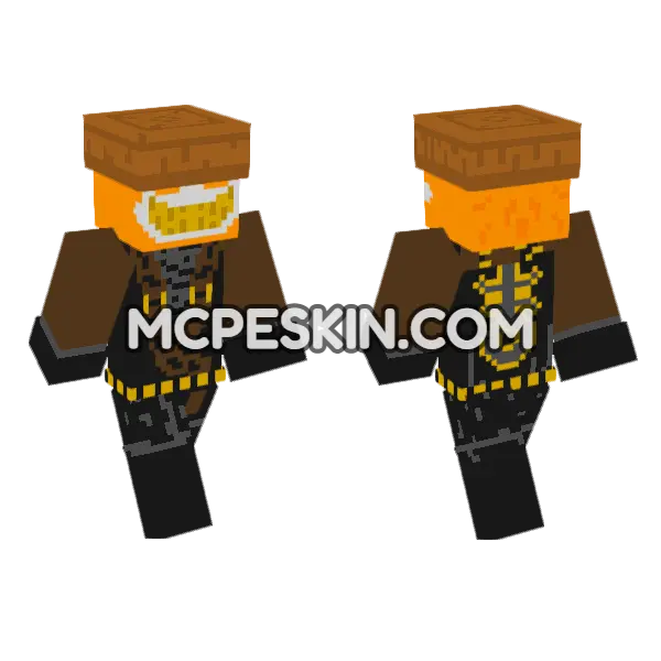 Rox Of The Forbidden Five Minecraft Bedrock skin, front and back