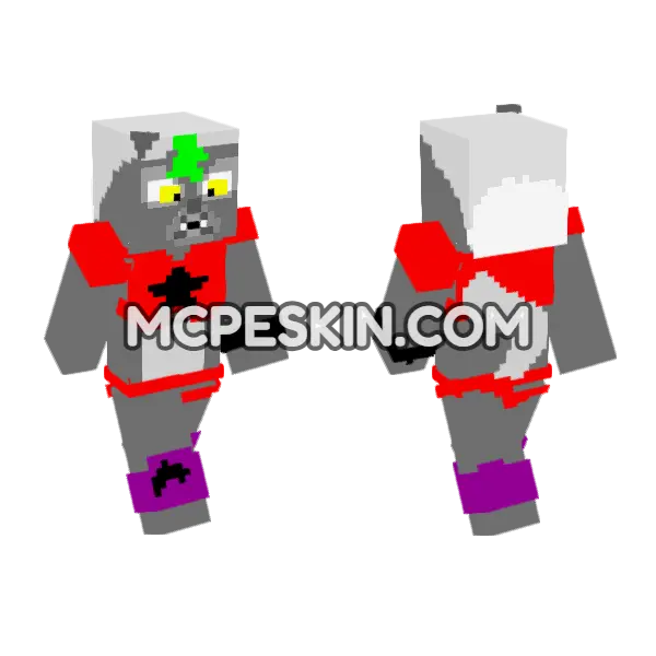 Roxy 5343314 Minecraft Bedrock skin, front and back