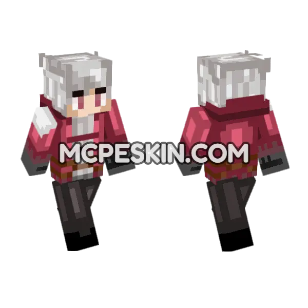 Rpg Maker With Raynolds Minecraft Bedrock skin, front and back
