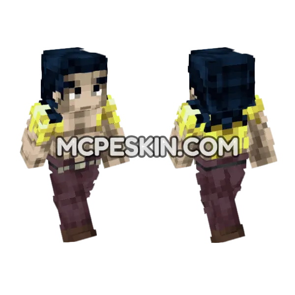 Rubber Soul Minecraft Bedrock skin, front and back