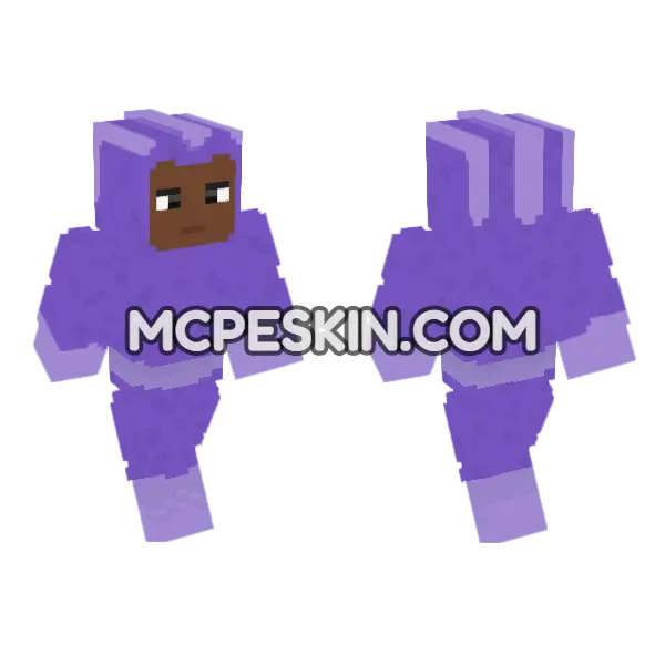 Rubberband Man Static Shock Minecraft Bedrock skin, front and back