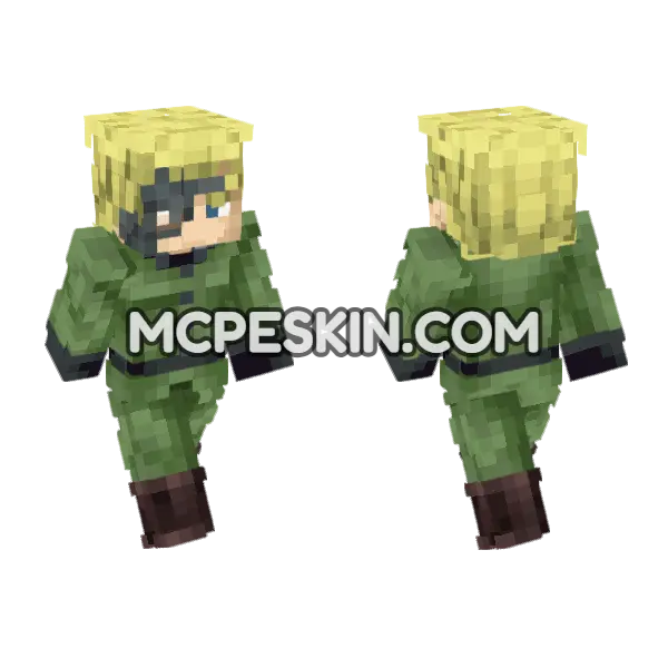 Rudol Von Stroheim Minecraft Bedrock skin, front and back