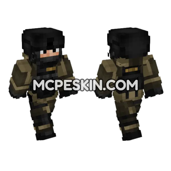 Russian Army Spetsnaz Minecraft Bedrock skin, front and back