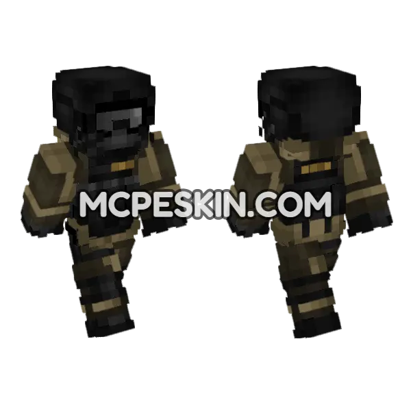Russian Army Spetsnaz V2 Minecraft Bedrock skin, front and back