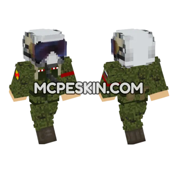 Russian Combat Pilot, front and back