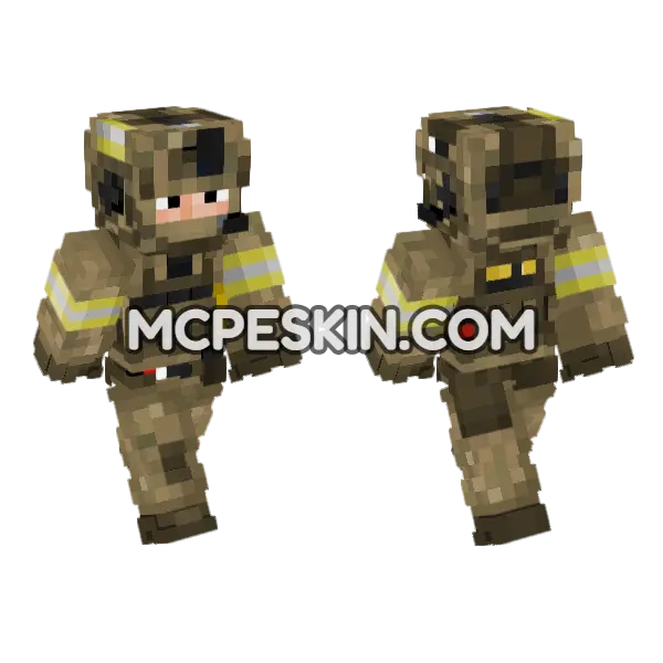 Russian FSB Operator V2 Minecraft Bedrock skin, front and back