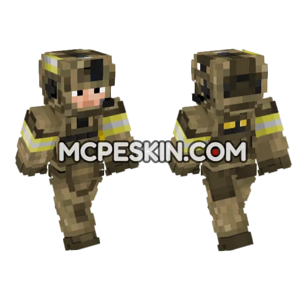 Russian FSB Operator V3 Minecraft Bedrock skin, front and back
