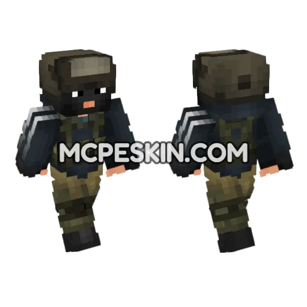 Russian Separatist Goons V2 Minecraft Bedrock skin, front and back