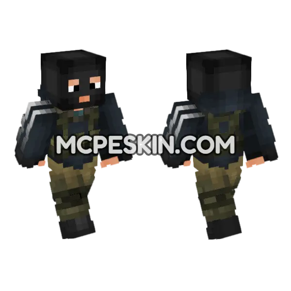 Russian Separatists Goons V3 Minecraft Bedrock skin, front and back