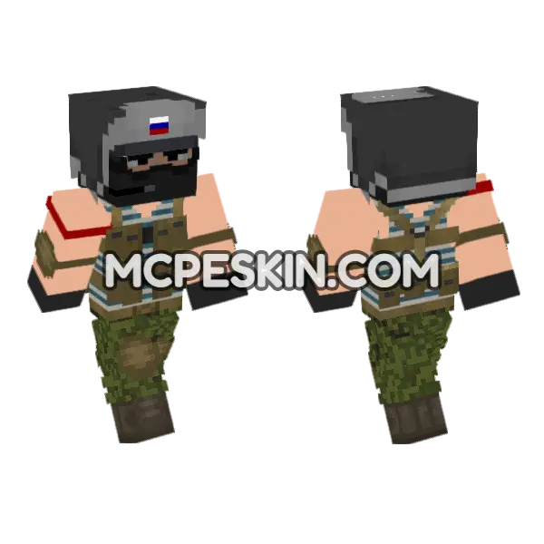 Russian Tank Crew Soldier, front and back