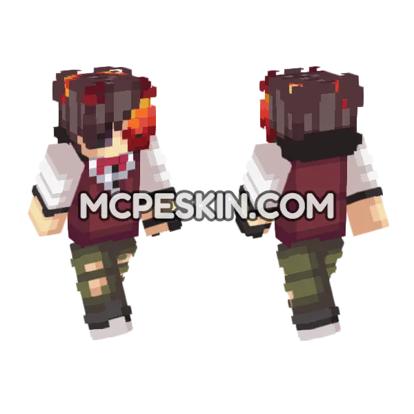 Ryan Minecraft Bedrock skin, front and back