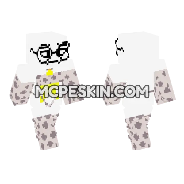 Sad Glasses Guy, front and back