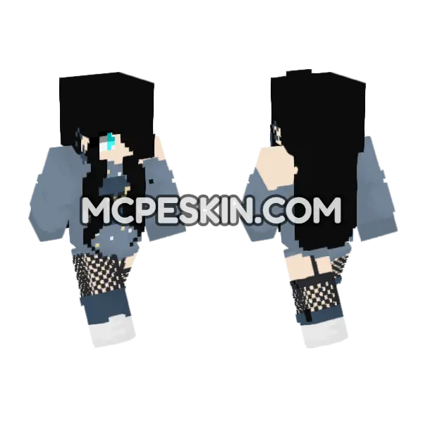 Safira 6977258 Minecraft Bedrock skin, front and back