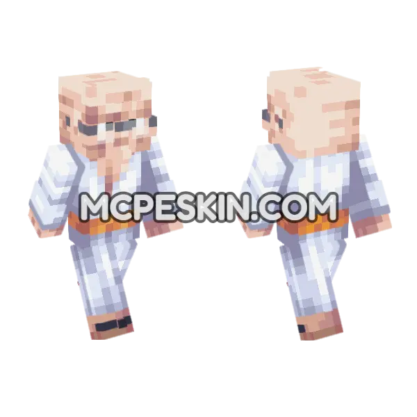 Saint Ethanbaron V Nusjuro Minecraft Bedrock skin, front and back