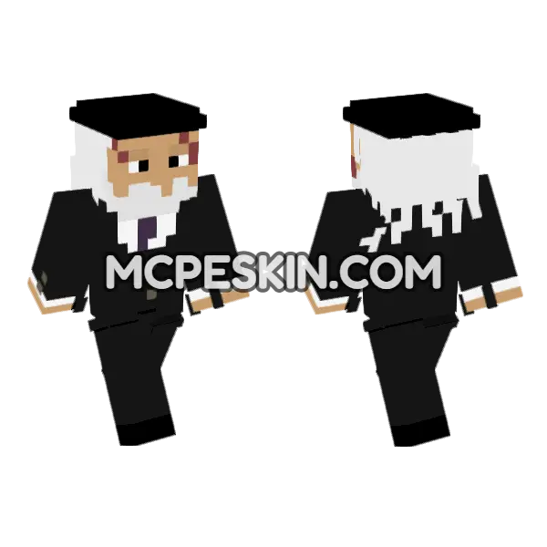 Saint Jaygarcia Saturn Minecraft Bedrock skin, front and back