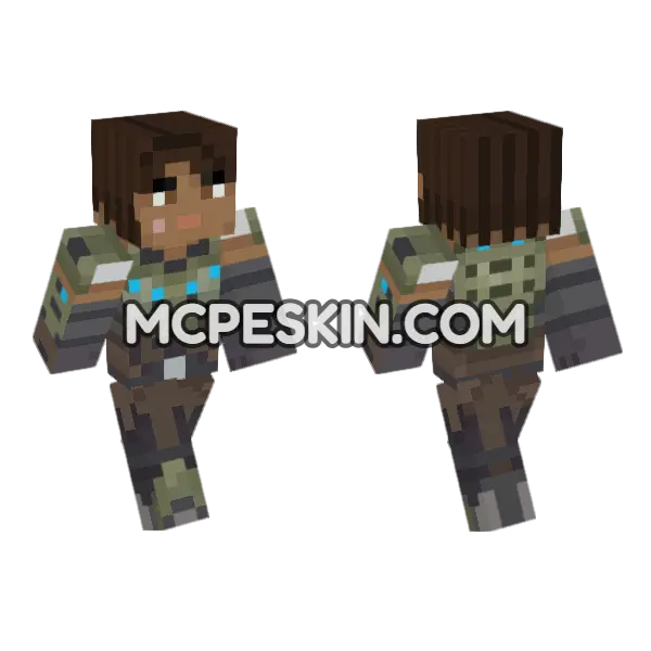 Samantha Byrne Minecraft Bedrock skin, front and back